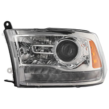 Load image into Gallery viewer, 2013-2015 Ram 1500, 2500 &amp; 3500 Headlight - Left, Chrome, w/ Bulbs (68093217AD)