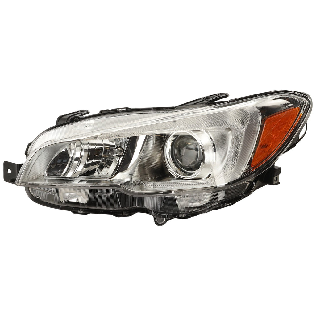 2015-2021 Subaru WRX & WRX STI Headlight - Halogen, Driver Side, Chrome (84001VA031)