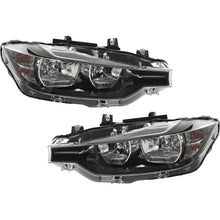 Load image into Gallery viewer, 2016-2019 BMW 3 Series Headlights - Halogen, Driver &amp; Passenger Side (63117365600PFM)