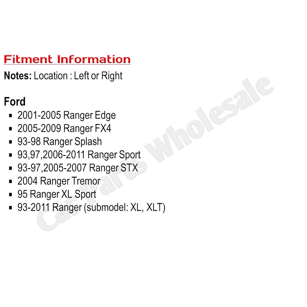 2002-2011 Ford Ranger Body Panels - Left & Right (1L5Z9943150AA)