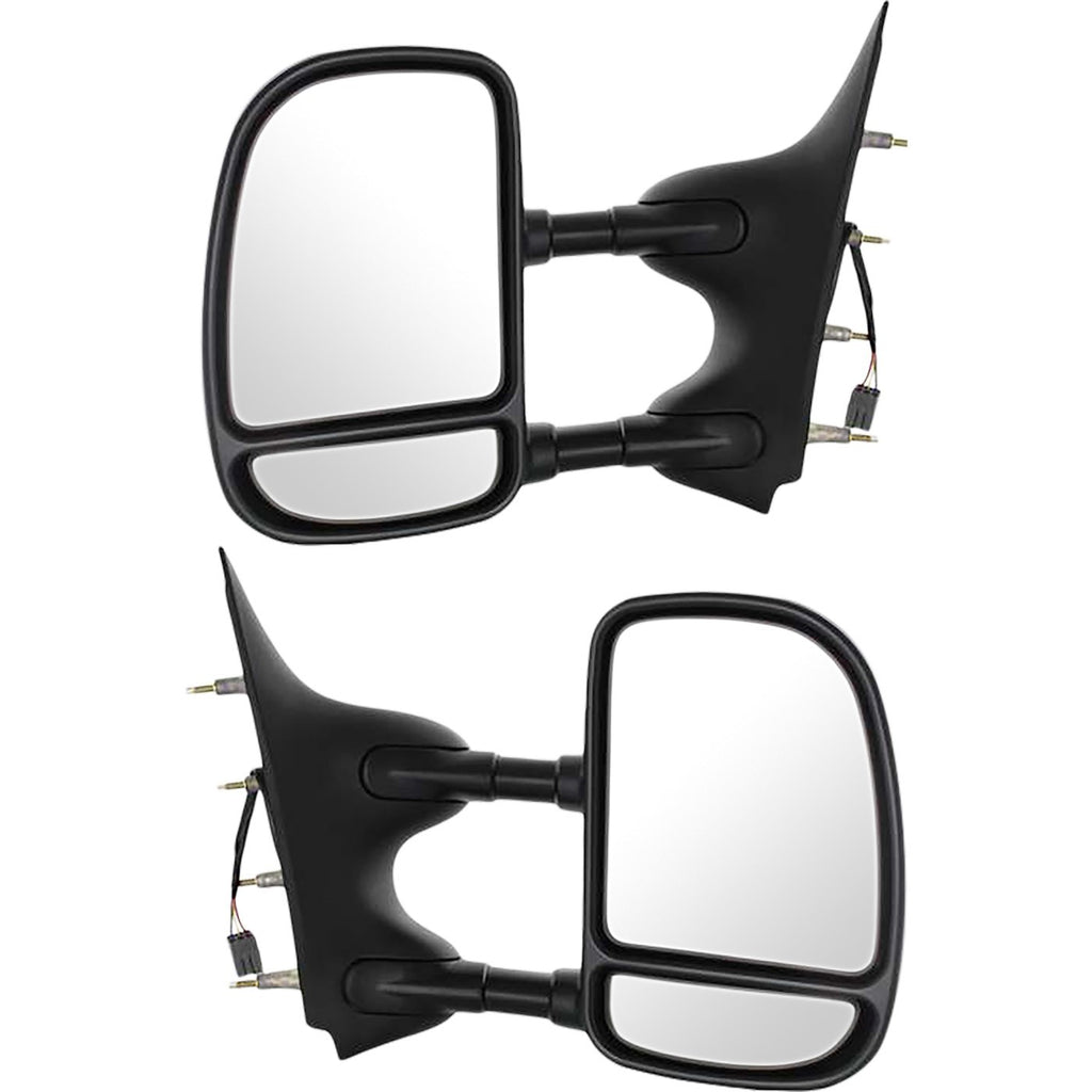 2003-2008 Ford Kool Vue Towing Mirrors Textured Black