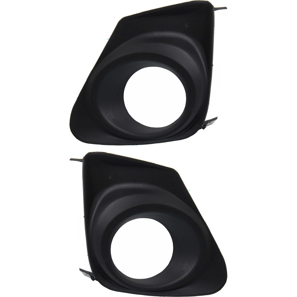 2011-2013 Toyota Corolla Fog Light Trims - Left & Right, Black (8148102210)