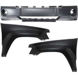 2005-2007 Jeep Grand Cherokee Bumper - Front, 3-Piece (5159130AA)