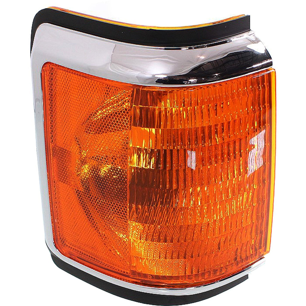 1989-1991 Ford Side Marker Light - Passenger Side, Chrome (E9TZ13200E)