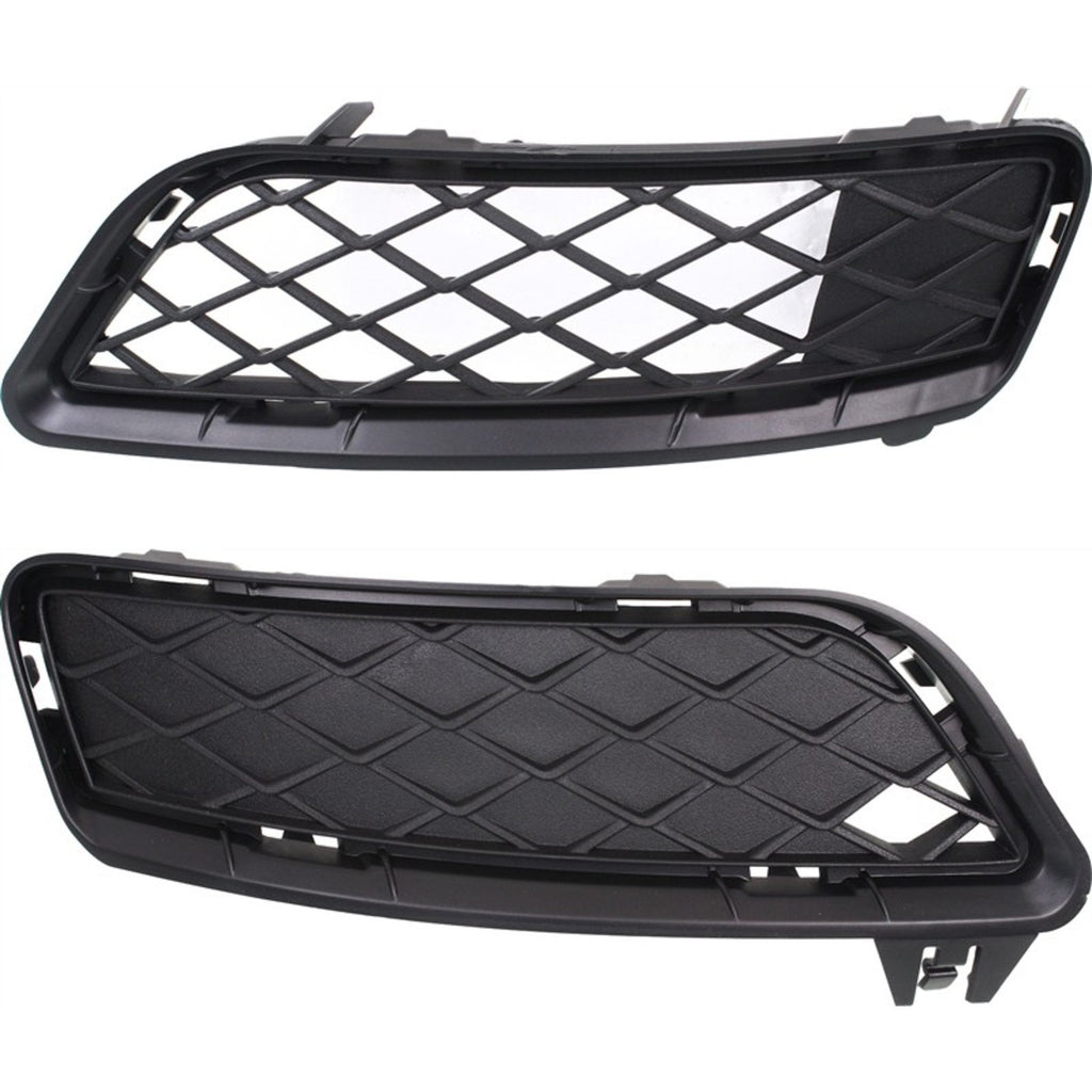 2011-2014 BMW X3 Bumper Grilles - Left & Right, Textured Black (51117249582)