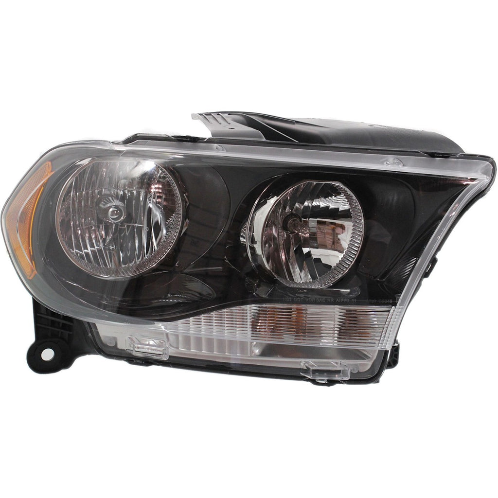 2011-2013 Dodge Durango Headlight - Halogen, Right, Black (68084076AC)