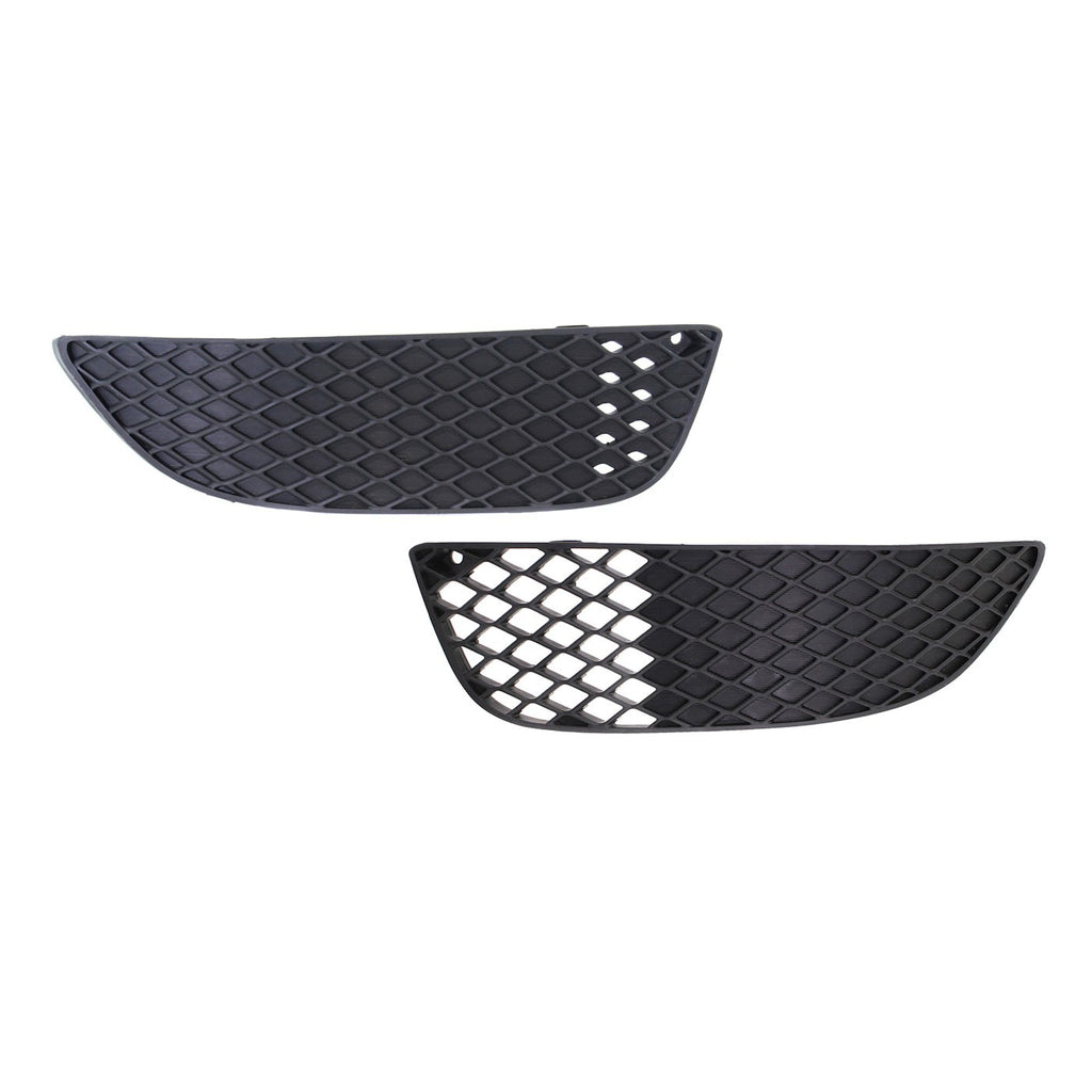 2008-2015 Mitsubishi Lancer Bumper Grille Set - LH & RH, Textured Black