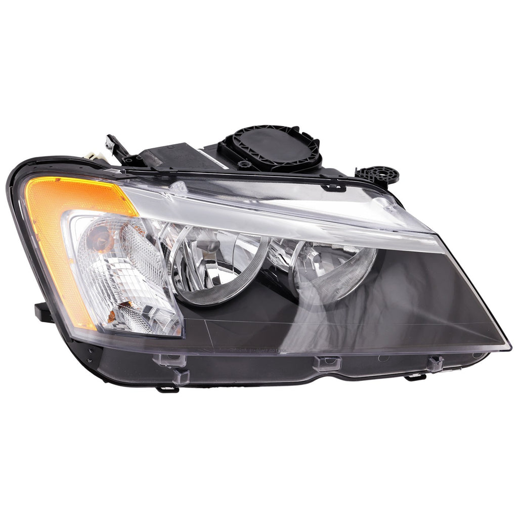 2011-2014 BMW X3 Headlight - Halogen, Passenger Side, w/ Bulbs (63117222026)