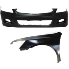 Load image into Gallery viewer, 2006-2007 Honda Accord Bumper Cover - Front, Sedan (04711SDLA90ZZ)