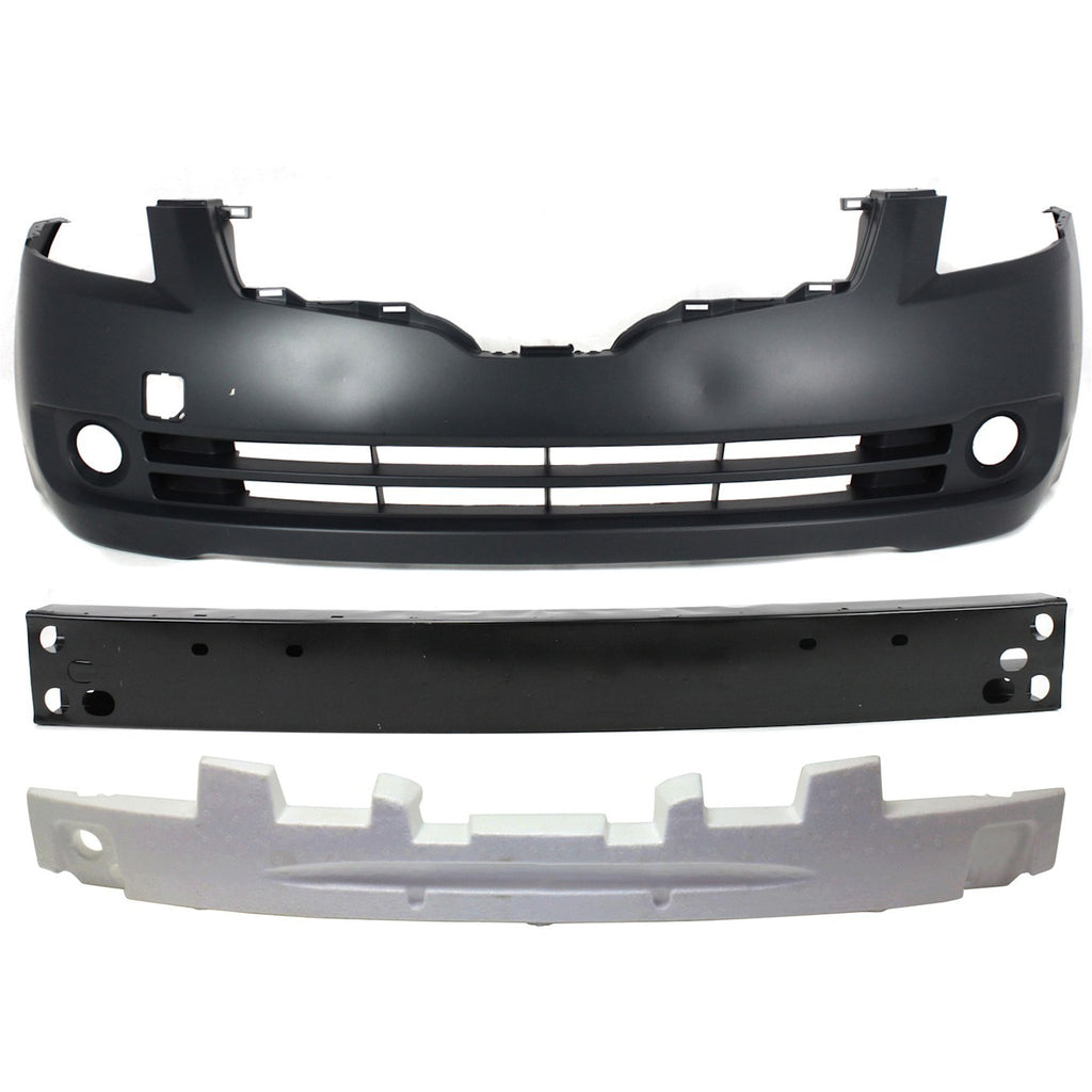 2007-2008 Nissan Altima Bumper Cover - Front, Primed, Sedan (62022JA040)