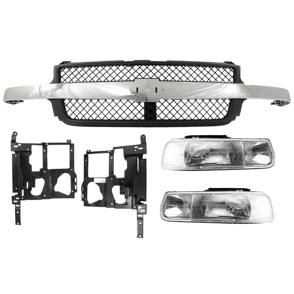 2001-2002 Chevrolet Silverado 2500 HD & Silverado 3500 Grille - Assembly (15088290)