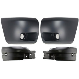 2007-2013 Chevrolet Silverado 1500 Front Bumper End Caps (Set) - Fog Light Holes