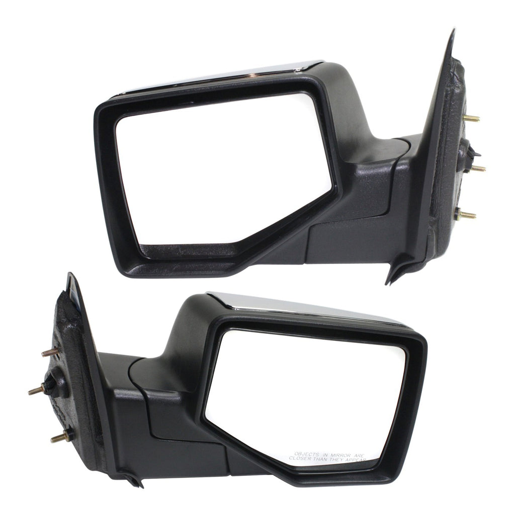 Kool Vue 2006-2011 Ford Ranger Manual Mirror - Chrome, Manual Folding (8L5Z17682EA)