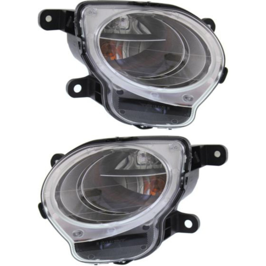 2012-2019 Fiat 500 Turn Signal Light - Convertible Hatchback Left Right Chrome Trim (14463901)