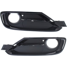 Load image into Gallery viewer, 2012-2015 BMW 3 Series Fog Light Trim Set Left &amp; Right Black Plastic Sport Line