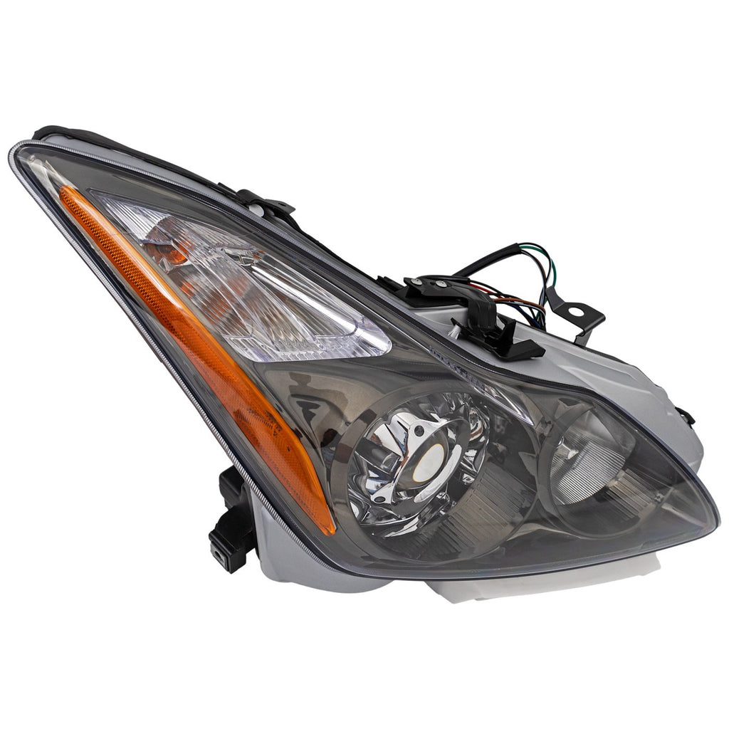 2011-2015 Infiniti G37 & Q60 Headlight - HID, Passenger Side, w/ Bulbs (260101NL0B)