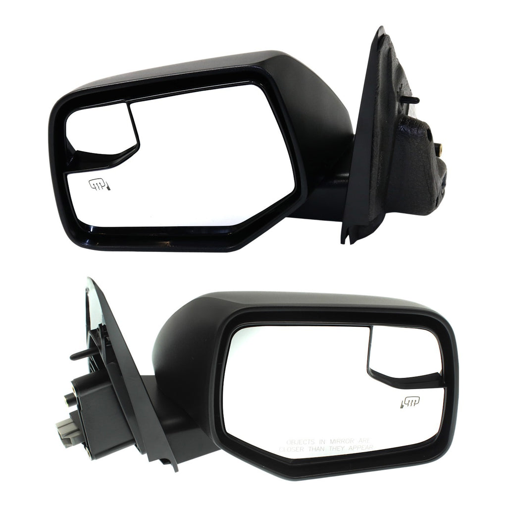 Kool Vue 2008-2012 Ford Escape & Mercury Mariner Power Mirror - Textured Black, Heated