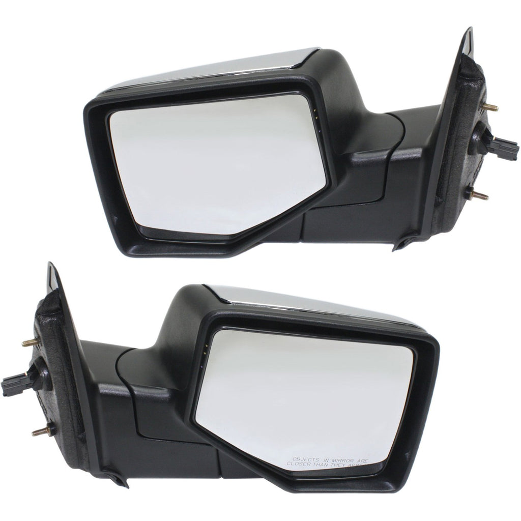Kool Vue 2006-2011 Ford Ranger Power Mirrors - Left & Right, Chrome (6L5Z17682DA)