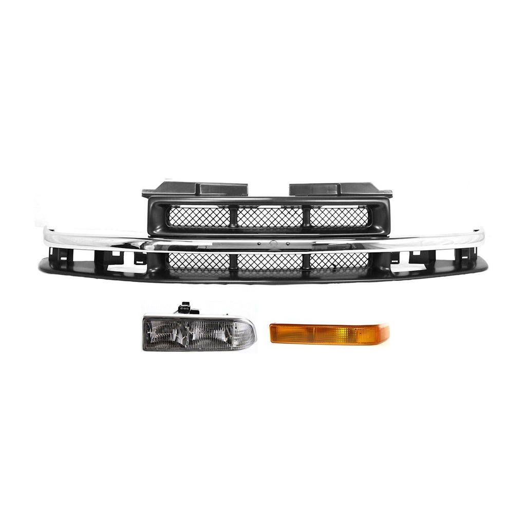 1998-2005 Chevrolet Blazer & S10 Grille - 3-Piece, Assembly (15048519)