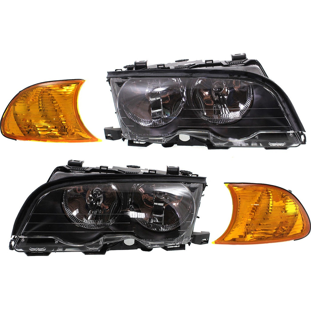 2000-2001 BMW 3 Series Headlights - Driver & Passenger Side (63126904279)