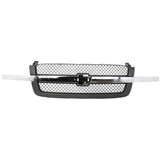 Grille Assembly For 03-06 Chevrolet Silverado 1500 Avalanche 1500 Textured Gray