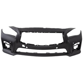 2014-2017 Infiniti Q50 Bumper Cover - Front, Primed (620224HE0H)