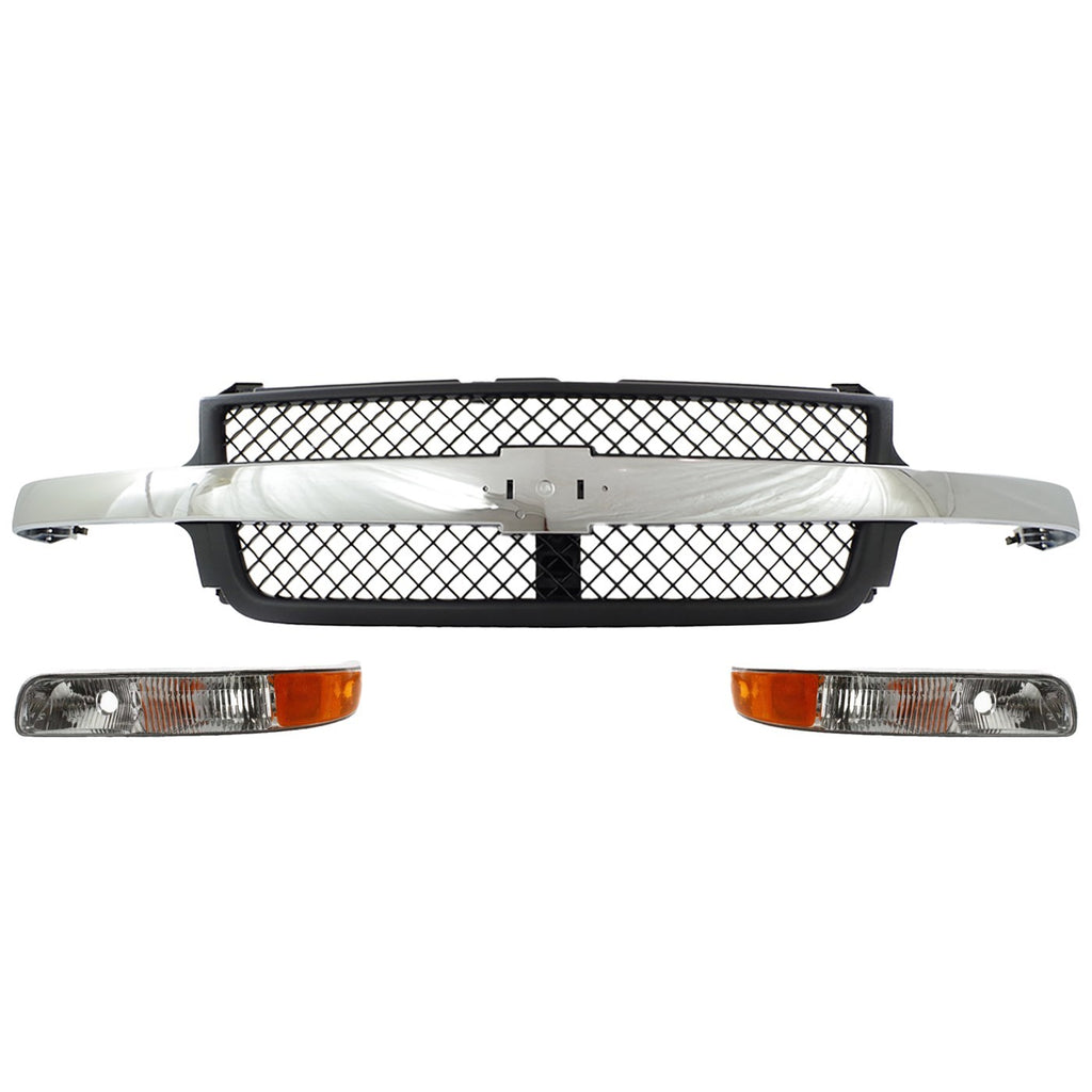 2001-2002 Chevrolet Silverado 2500 HD & Silverado 3500 Grille (15088290)
