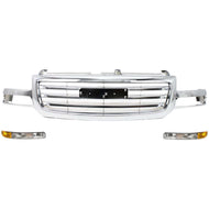 Grille Grill for GMC Sierra 1500 Classic Truck 2500 2003-2004