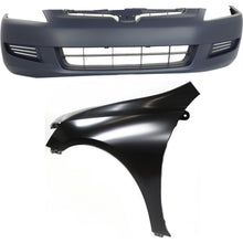 Load image into Gallery viewer, 2003-2005 Honda Accord Bumper Cover - Front, Driver Side, Primed (04630SDNA90ZZ)