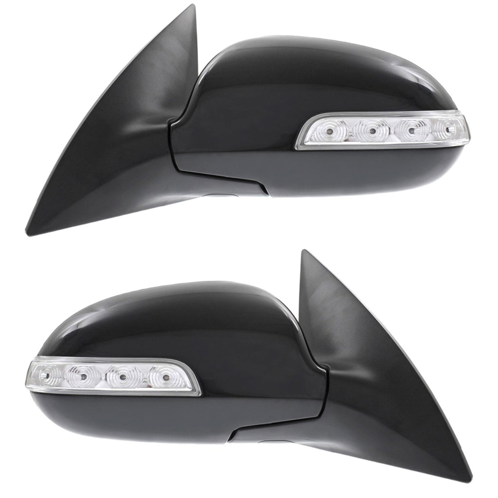 Kool Vue 2009-2012 Hyundai Elantra Power Mirror - Paintable, Manual Folding (876102L660)