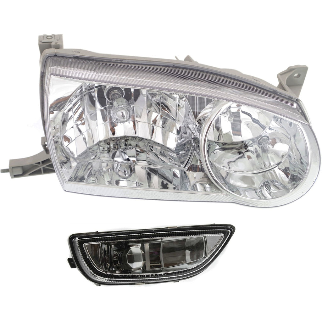 2001-2002 Toyota Corolla Headlight - Right, Sedan (8111002110)