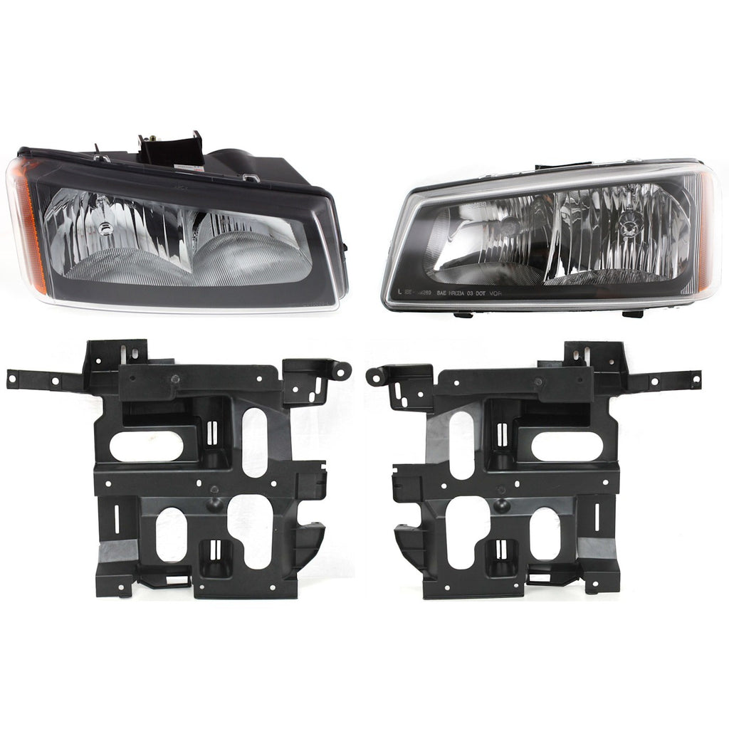 2005-2007 Chevrolet Headlights - Left & Right, 4-Piece (10396913)
