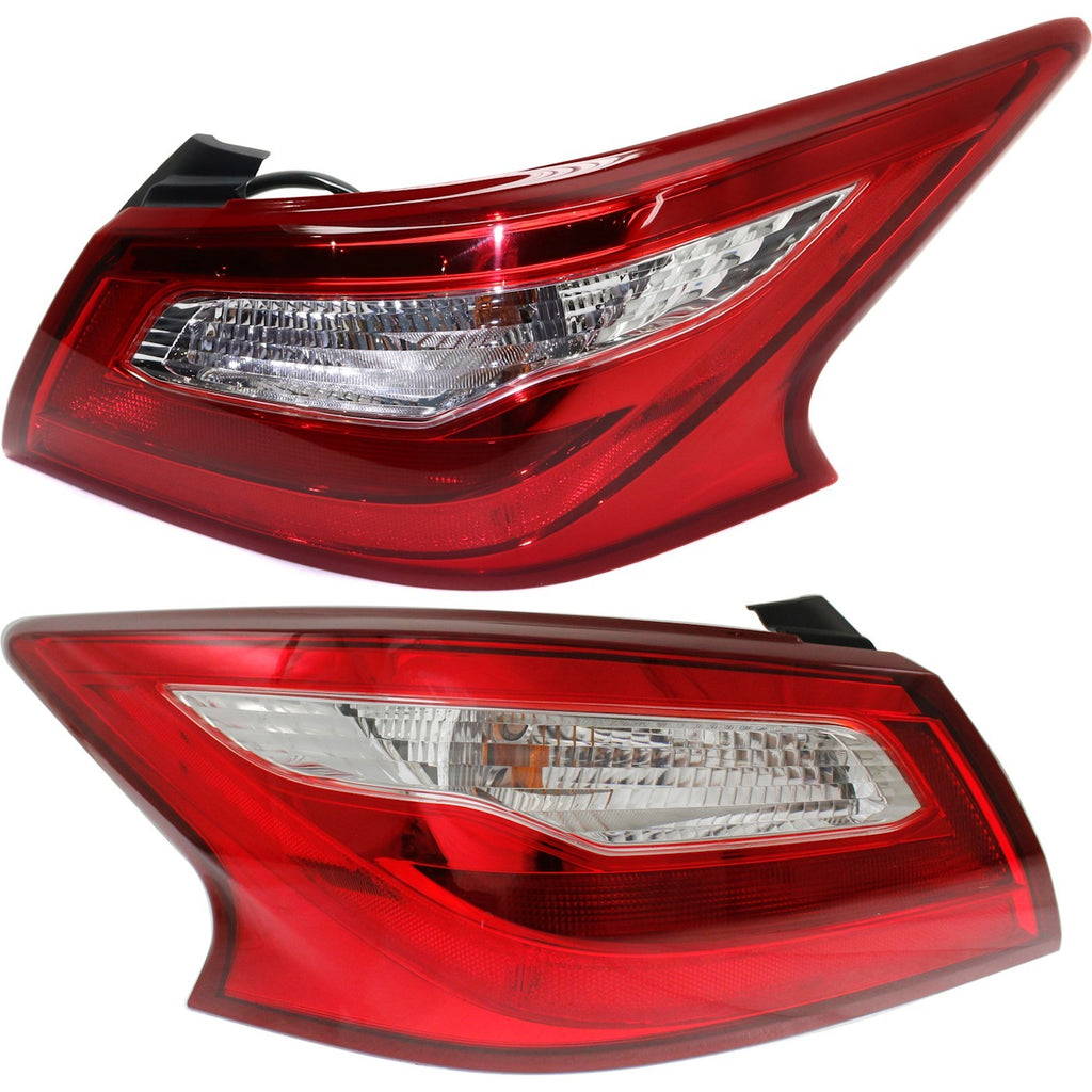 2016-2017 Nissan Altima Tail Light - Halogen, w/ Bulbs, CAPA Certified (265509HS0A)
