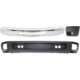 2009-2013 Chevrolet Silverado 1500 Bumper - Front, Left, 3-Piece (15941850)