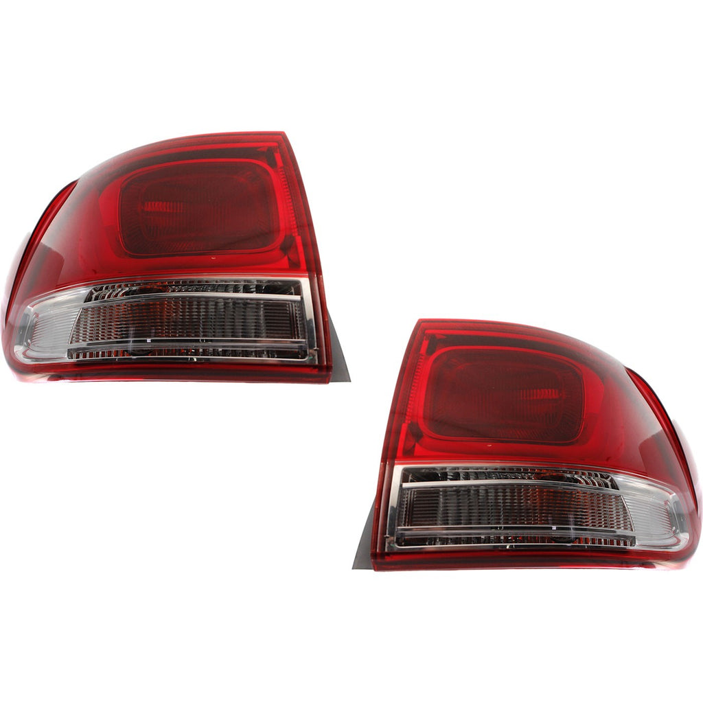 2016-2018 Kia Sorento Tail Lights - Left & Right, Outer, CAPA Certified (92402C6000)