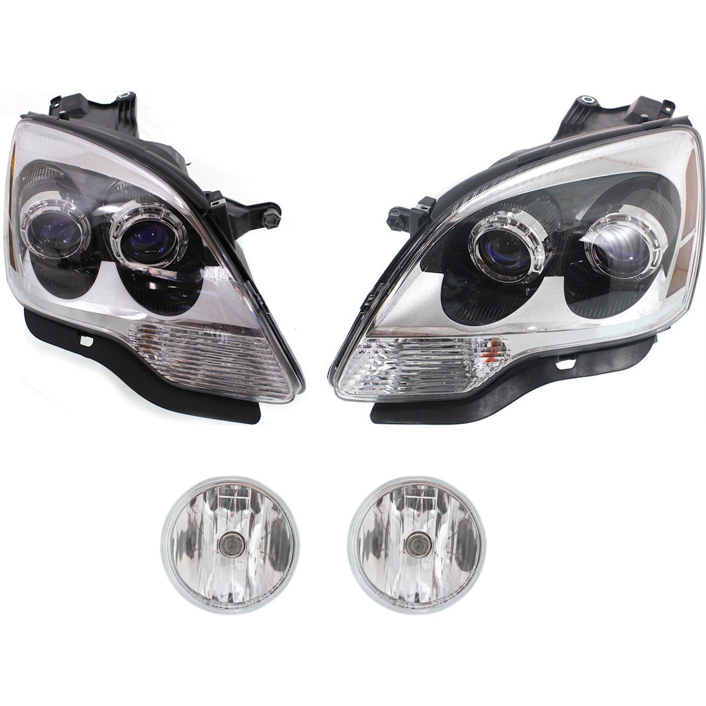 2007-2009 GMC Acadia Headlights - Driver & Passenger Side (25826764)
