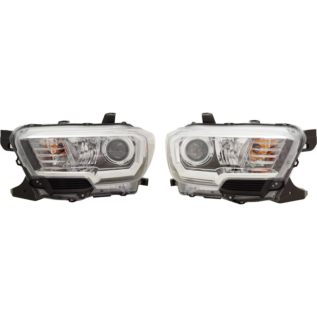 2018 Toyota Tacoma Headlights - Halogen, Driver & Passenger Side (8111004261)
