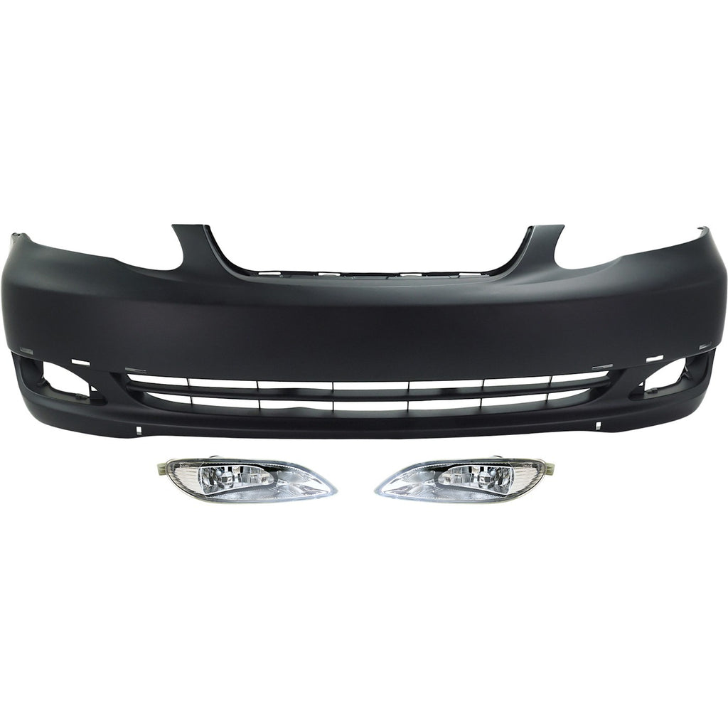 2005-2008 Toyota Corolla Bumper Cover - Front, CAPA Certified (5211902947)