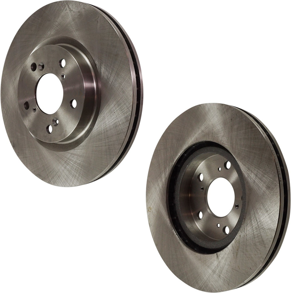 2009-2014 Acura TL & Honda Odyssey Front Brake Disc Set Plain Surface Cast Iron 5 Lugs