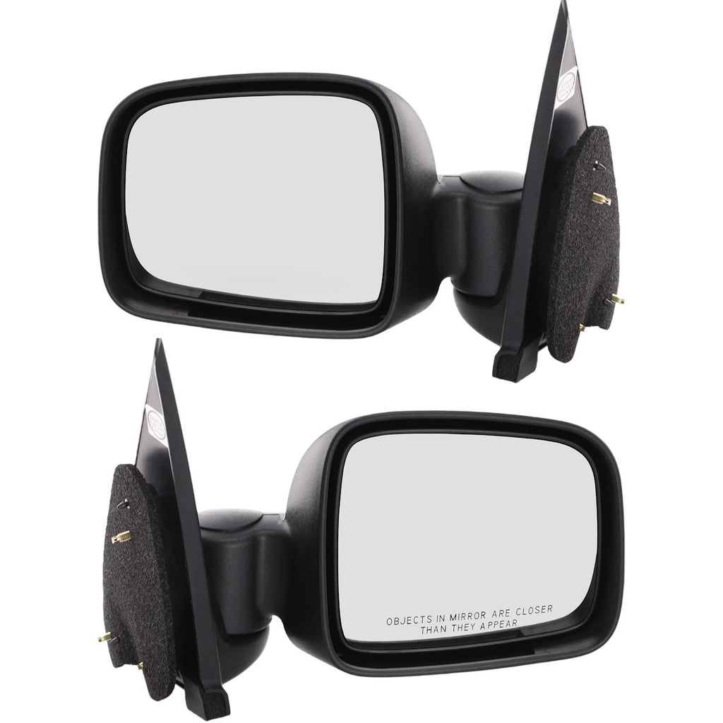 Kool Vue 2002-2007 Jeep Liberty Mirror - Textured Black (55155836AH)