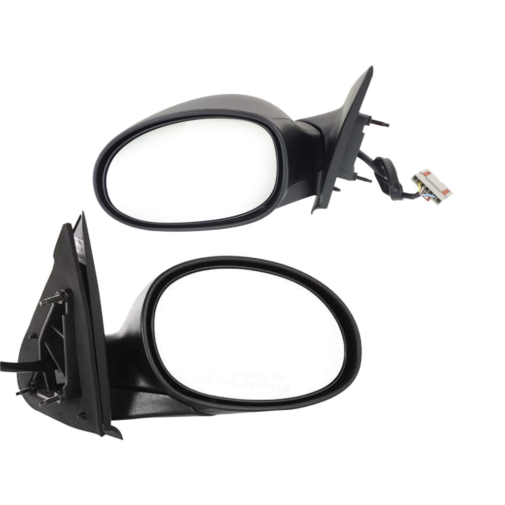 Kool Vue 2000-2002 Chrysler Neon, Dodge Neon & Plymouth Neon Power Mirrors - Left & Right, Manual Folding (4783566AM)