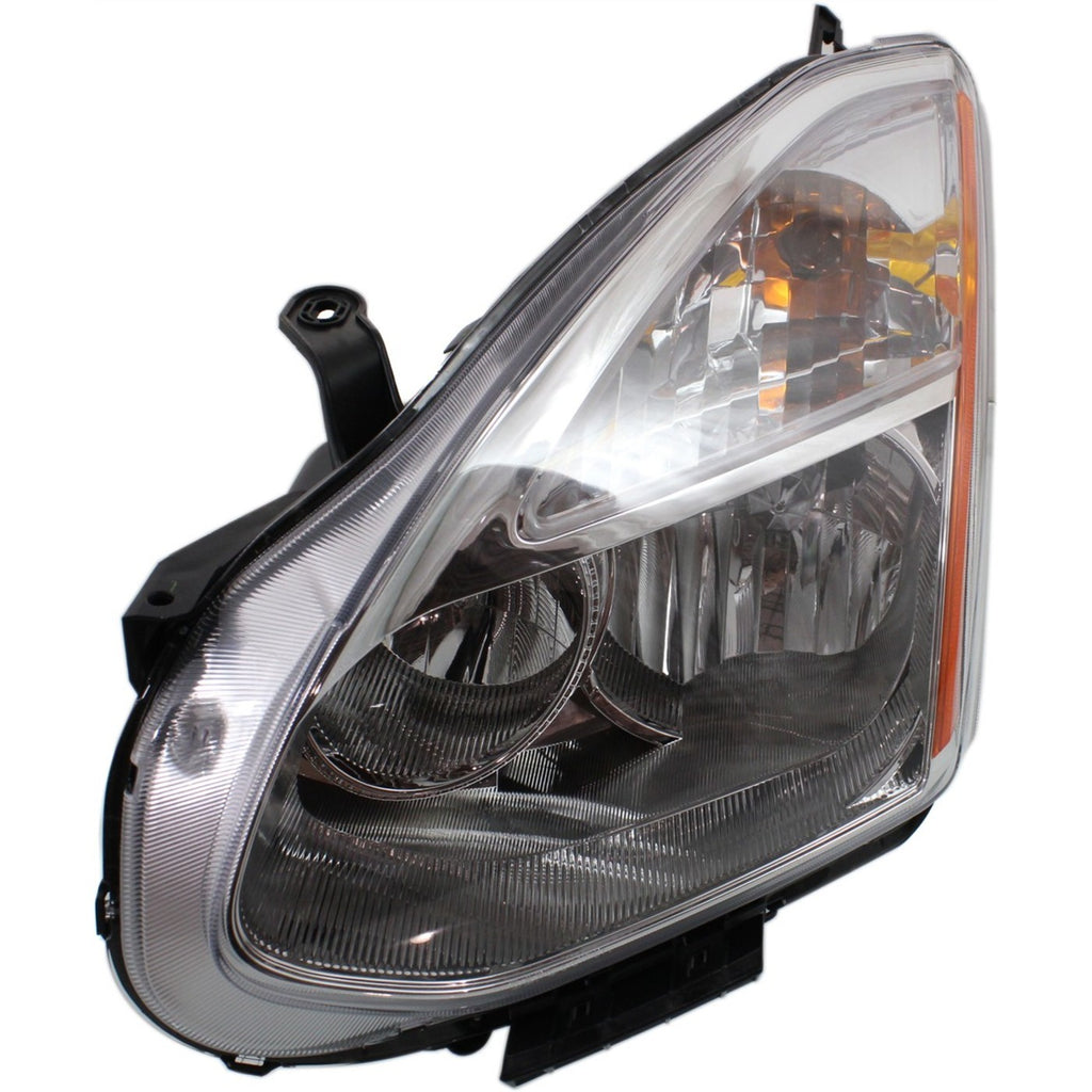 2009-2010 Nissan Rogue Headlight - Halogen, Left, CAPA Certified (26060JM70A)
