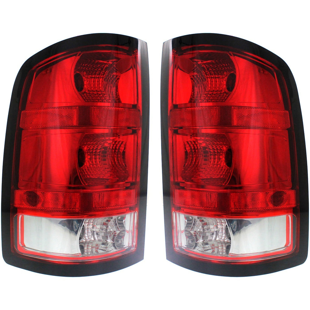 2009-2014 GM Tail Lights - Halogen, Driver & Passenger Side, w/ Bulbs (20822394)