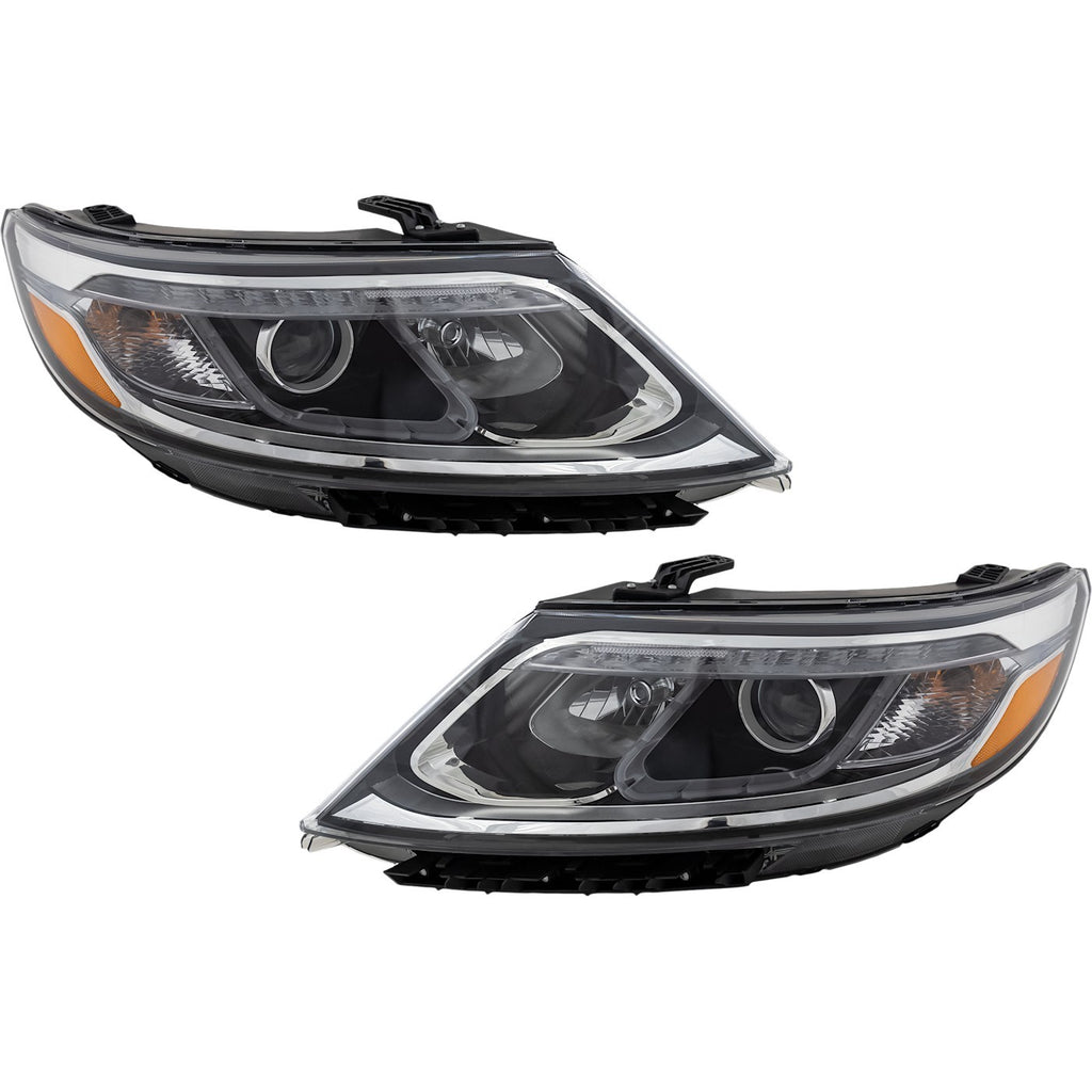 2014-2015 Kia Sorento Headlights - Halogen, Left & Right, CAPA Certified (921021U600)