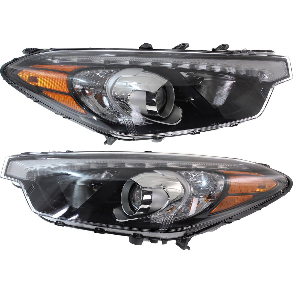 2015-2016 Kia Forte, Forte Koup & Forte5 Headlight Pair Driver and Passenger Side