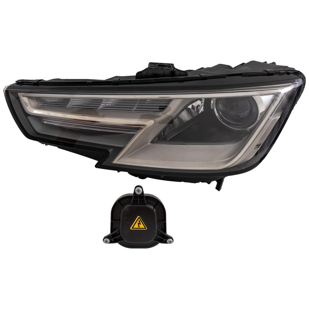 2017-2019 Audi Headlight - Xenon, Driver Side (8W0941043B)