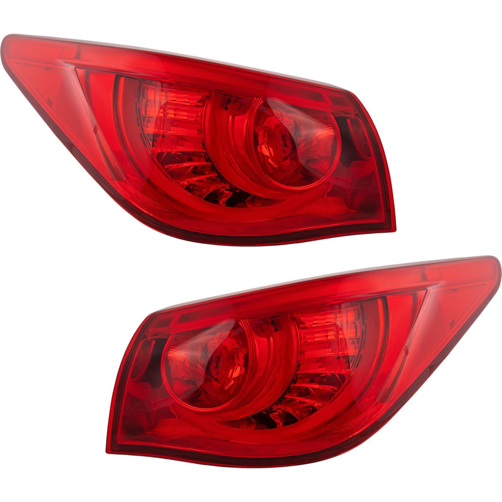 2014-2017 Infiniti Q50 Tail Lights - LED, Left & Right, Outer (265504HB0B)