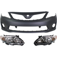 Load image into Gallery viewer, 2011-2013 Toyota Corolla Headlights - Left &amp; Right, Black Housing (8111002B60)