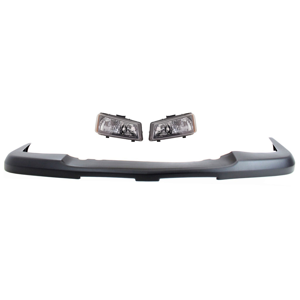 2003-2007 Chevrolet Bumper Cover - Front, 3-Piece (10396912PFM)