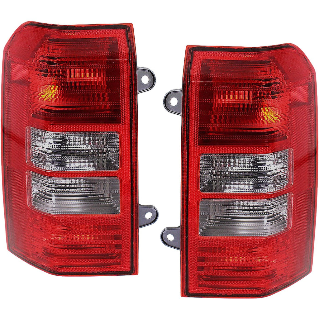 2008-2017 Jeep Patriot Tail Light - Halogen, w/ Bulbs, CAPA Certified (5160364AGPFM)